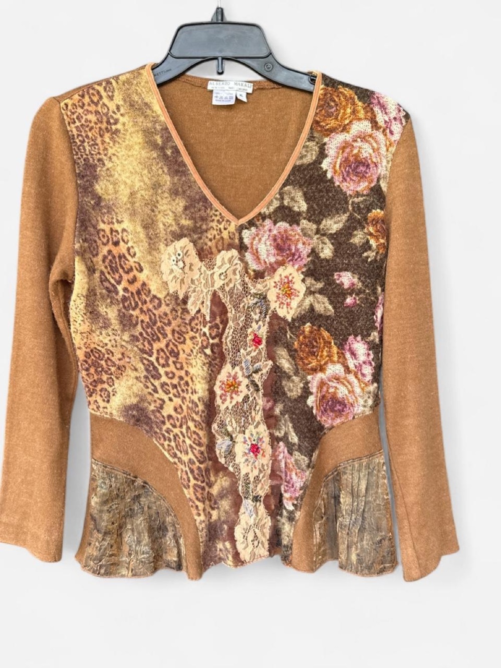 Alberto Makali Cottage Core Knit Crewneck Top